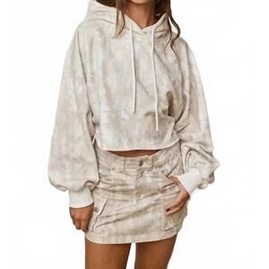 NEW PAPERMOON cropped hoodie in camouflage